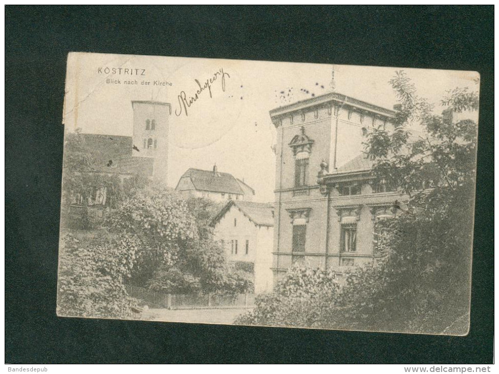 AK ( Bad ) Köstritz - Blick Nach Der Kirche ( Cachet Ferroviaire Bahnpost Verlag Paul Deinhardt) - Bad Koestritz