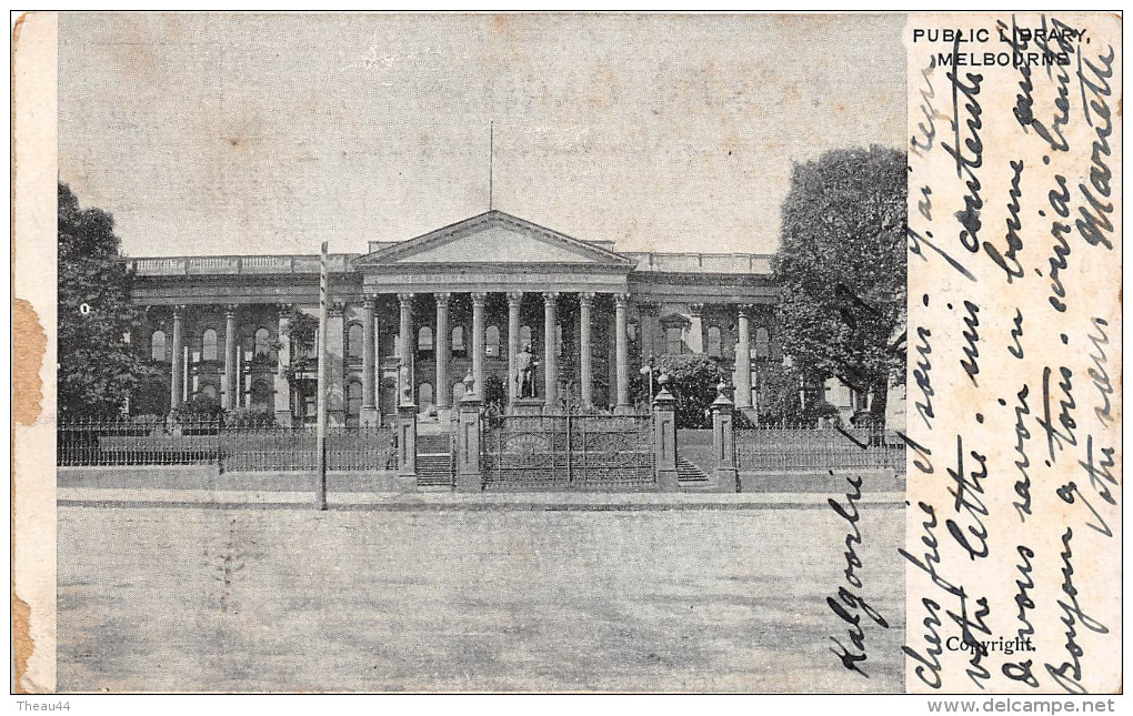 ¤¤  -   MELBOURNE   -  Public Library En 1907   -  ¤¤ - Melbourne