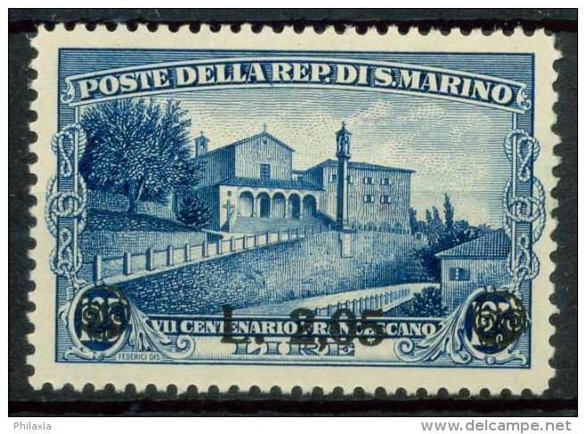 #14-06-00793 - San Marino - 1936 - Sass. 208 - MH - QUALITY:100% - S. Francesco - Unused Stamps