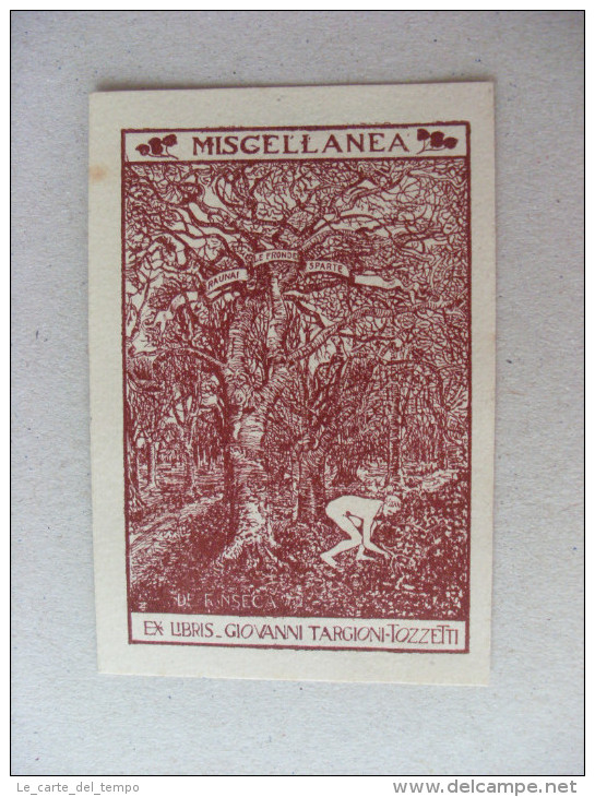 Ex Libris Incisione Miscellanea. Giovanni Targioni - Tozzetti. De Fonseca - Ex Libris