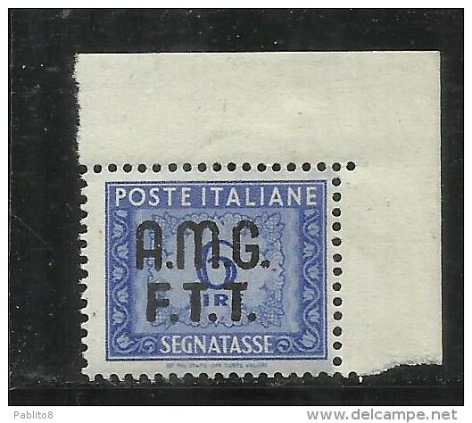 TRIESTE A 1947 1949 AMG-FTT SOPRASTAMPATO D´ITALIA OVERPRINTED SEGNATASSE TAXE TASSE POSTAGE DUE LIRE 6 MNH BEN CENTRATO - Taxe