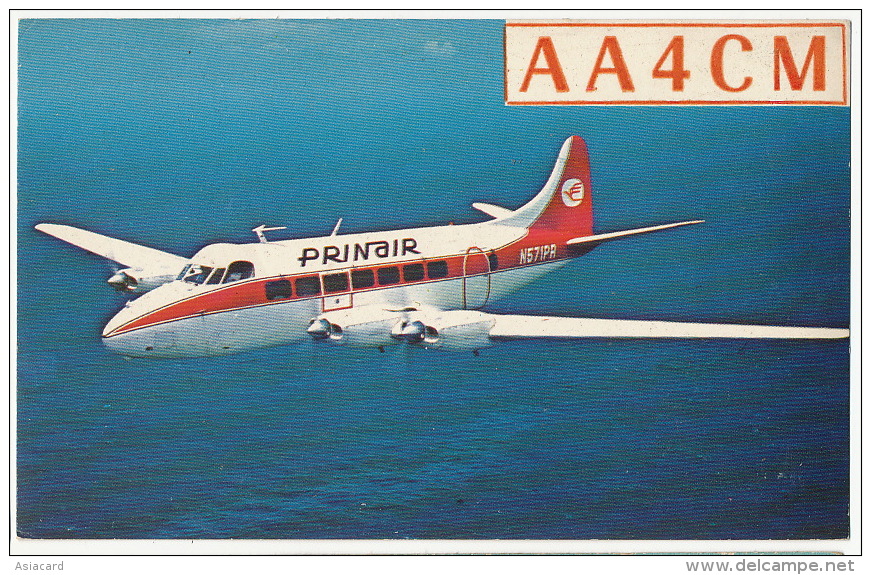 Prinair AA4CM Airline Based In San Juan St Martin, St Kitts Guadeloupe  Antigua  Santo Domingo De Havilland - Puerto Rico