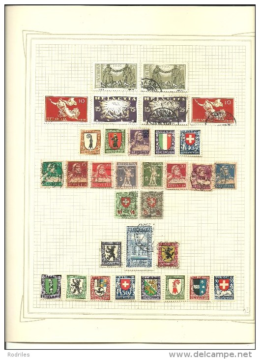 Suiza. Colección De Sellos Nuevos Y Usados De Suiza. Valor De Catalogo 707 Euros - Unused Stamps