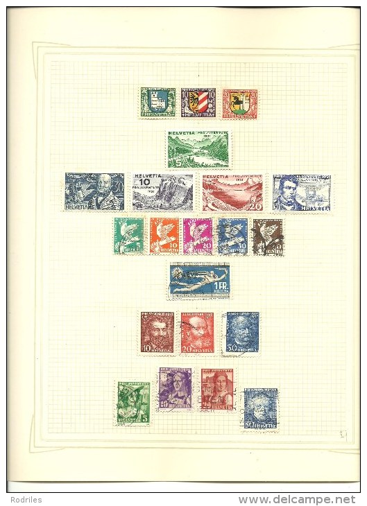 Suiza. Colección De Sellos Nuevos Y Usados De Suiza. Valor De Catalogo 707 Euros - Unused Stamps