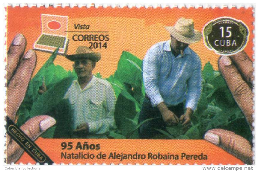 Lote CU2014-9, Cuba, 2014, SS, 6 Stamps, 95 Años Natalicio De Alejandro Robaina Pereda, Tabaco, Tobacco, Cigar - FDC