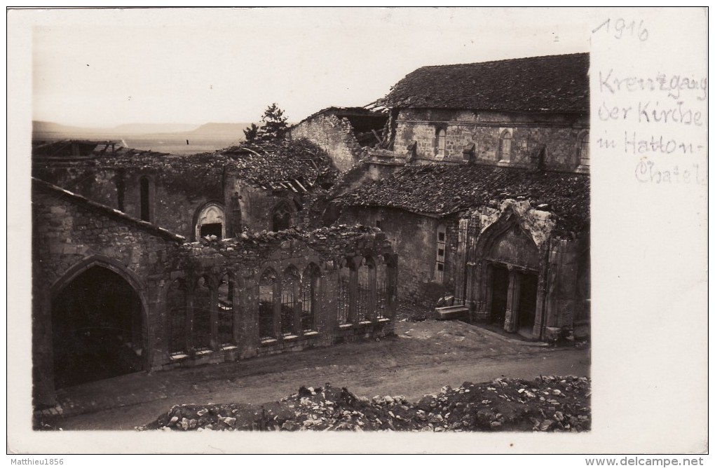 CP Photo 1916 HATTONCHATEL (Vigneulles-lès-Hattonchâtel) - L´église (A68, Ww1, Wk1) - Vigneulles Les Hattonchatel