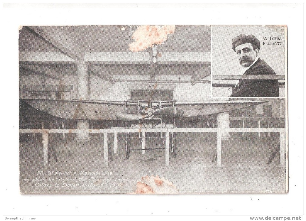 M. Bleriot's Aeroplane - Selfridges - RARE - Raphael TUCK Postcard DAMAGED 1909 - ....-1914: Precursors