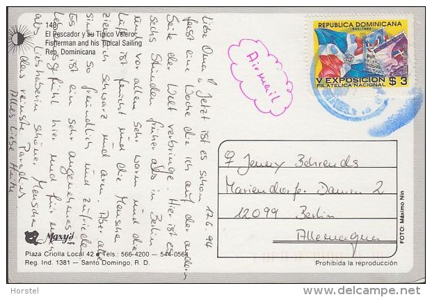 Dominicanische Rep. - Fisherman - Nice Stamp - Dominicaine (République)