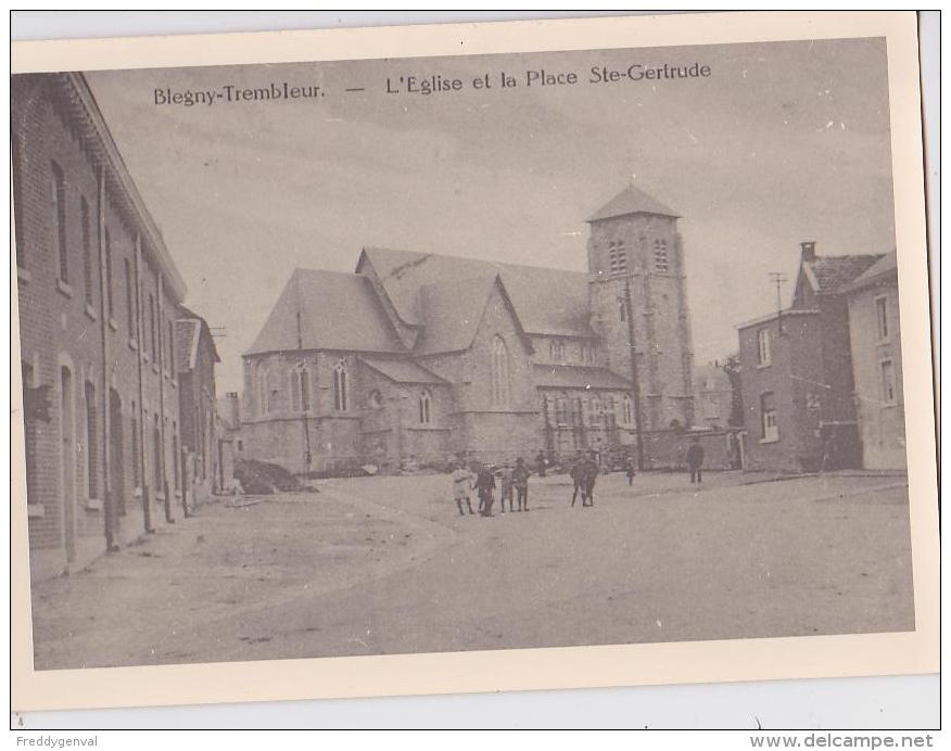 BLEGNY_TREMBLEUR EGLISE ET PLACE STE GERTRUDE - Blegny