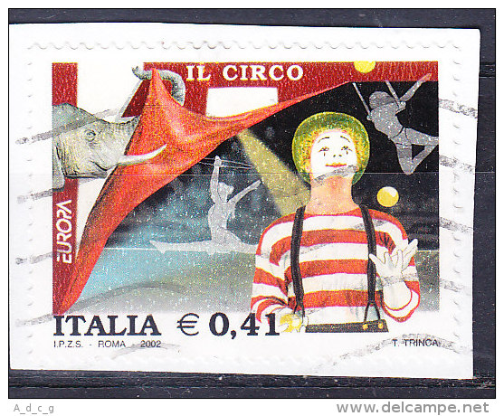 2002 EUROPA  CIRCO   0,41 €  USATO - 2001-10: Usati