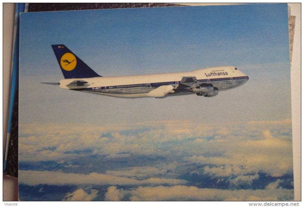 AIRLINE ISSUE / CARTE COMPAGNIE      LUFTHANSA     B 747 200 - 1946-....: Moderne