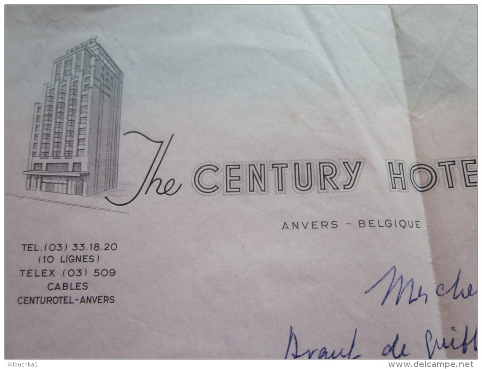 Lettre à En-tête The Ceinturt Hôtel ANVERS Belgique 4 Avr1963  + Enveloppe Ne Correspondant Pas ? Libermann Judaïca - 1950 - ...