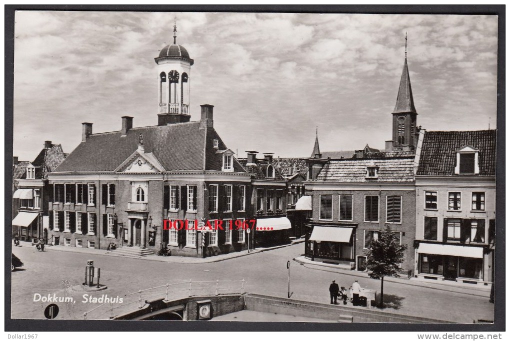 Dokkum , Stadhuis - Hoogstraat ,...  See The Scans For Condition. ( Originalscan !!! ) - Dokkum