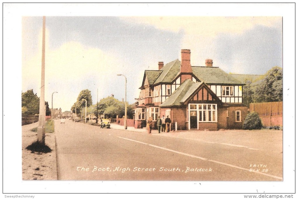 Postcard BALDOCK Hertfordshire The Boot High Street South Frith Series - Hertfordshire