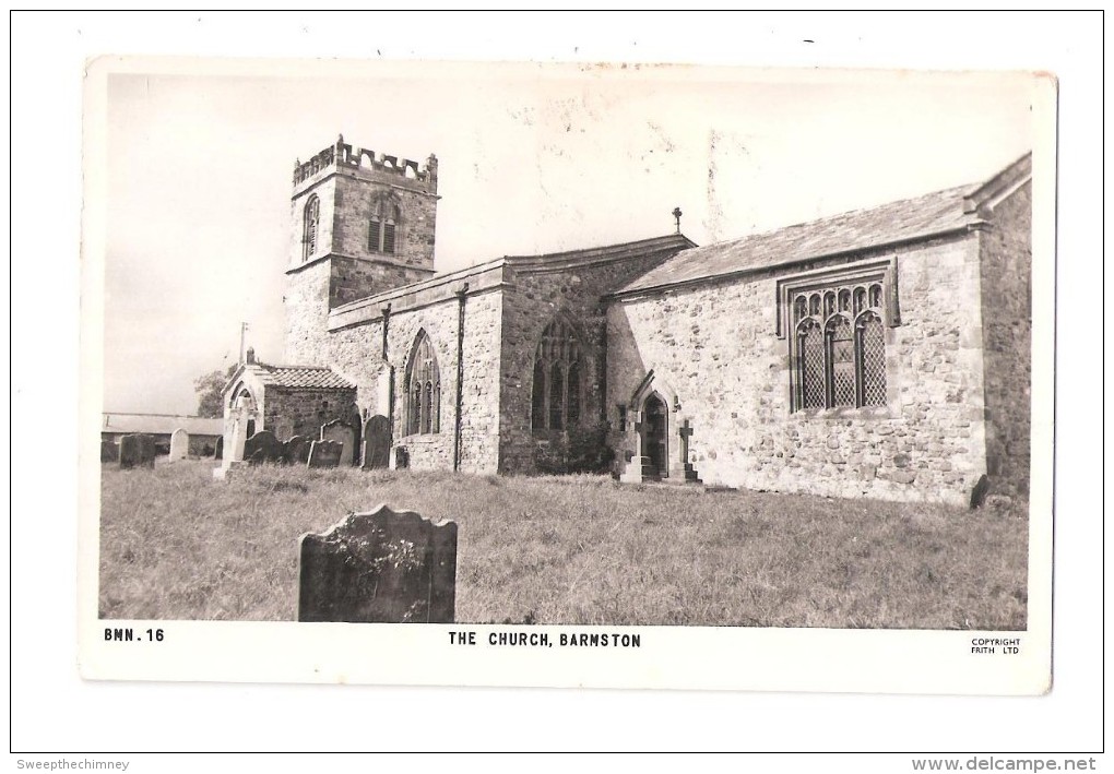 RP  The Church, Barmston Nr Bridlington Holderness Used In 1963 With Lifeboat Commemorative Stamp 30 July 1963 - Altri & Non Classificati