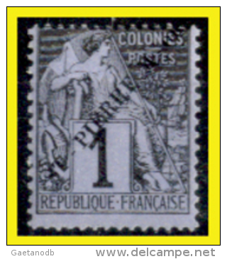 S.-Pierre-&-M.-008  -  1891 - Y&T: N.18 (+)LH (Privo Di Difetti Occulti) - Netti € 5,00 - Unused Stamps