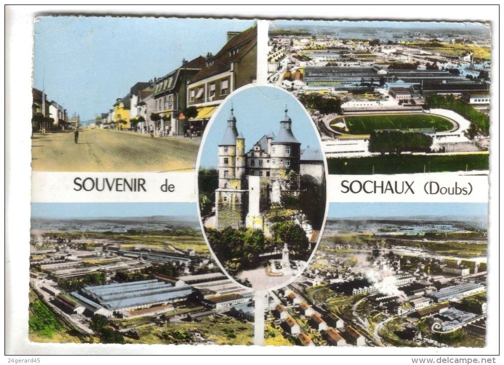 CPSM SOCHAUX (Doubs) - Souvenir De....5 Vues - Sochaux