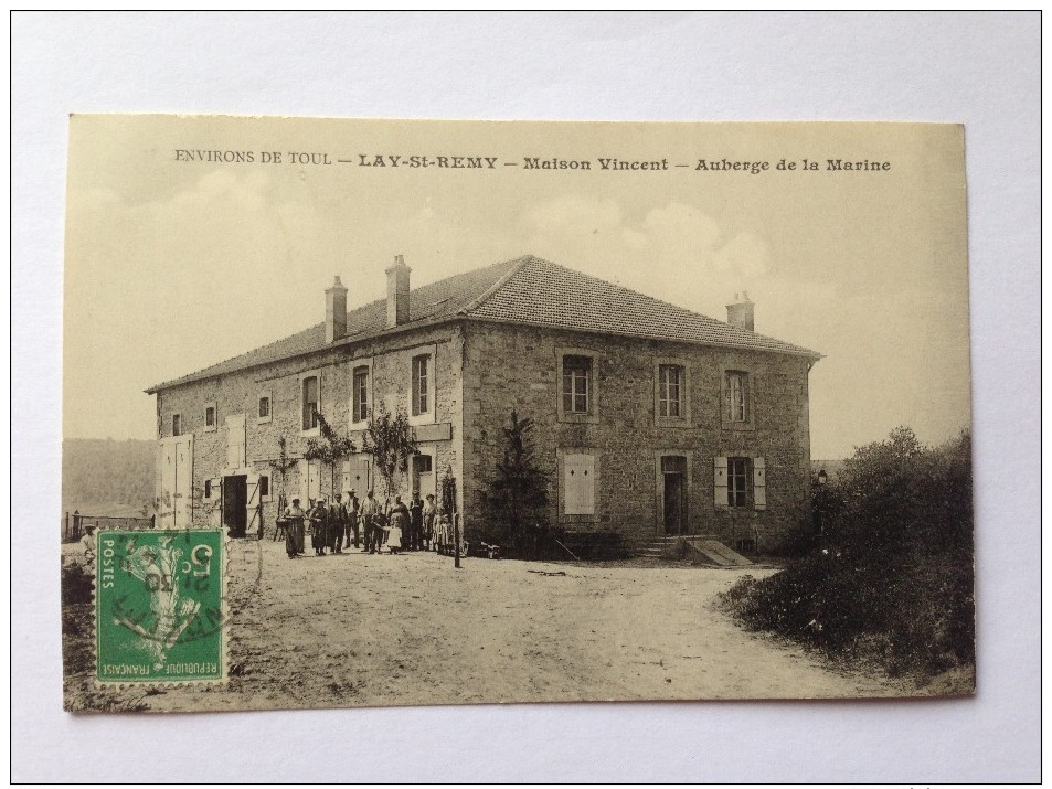 54 - CPA - LAY ST REMY  - TOUL - AUBERGE De La Marine - MAISON VINCENT - ( MEURTHE ET MOSELLE ) - Sonstige & Ohne Zuordnung