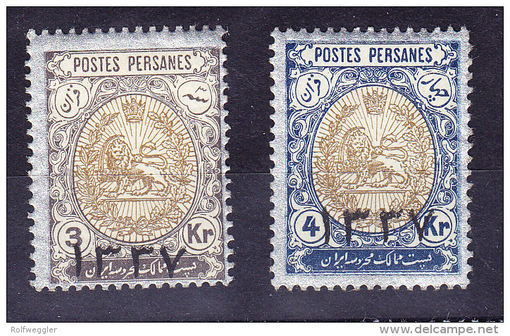 IRAN - Postes Persannes 1918 Mi.# 424/425* - Iran