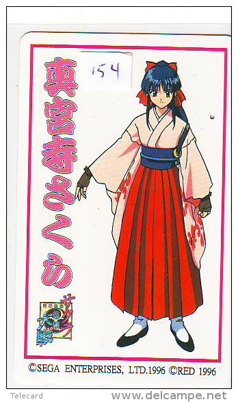 Telecarte Japon Jeu Video - (154) SEGA - Game Phonecard Japan - Spiel Telekarte Japan - Jeux