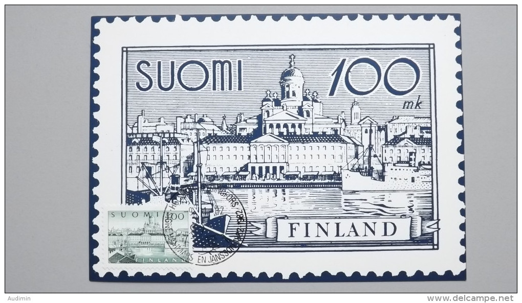 Finnland 567y, Maximumkarte MK/CM, SST 9.11.82, Südhafen In Helsinki - Maximumkarten (MC)