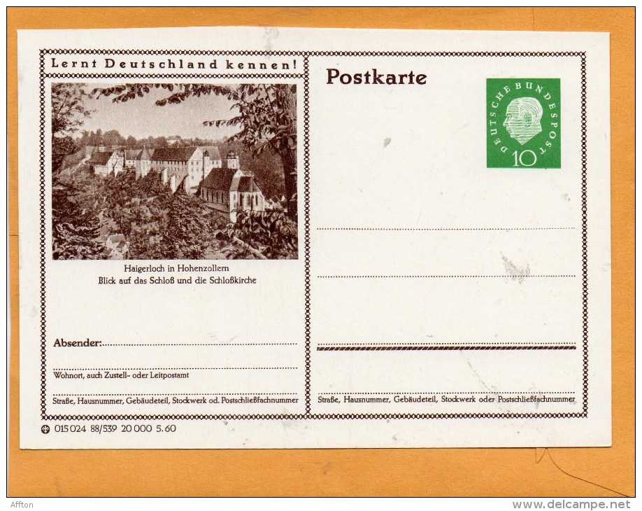 Germany Old Card - Illustrated Postcards - Mint
