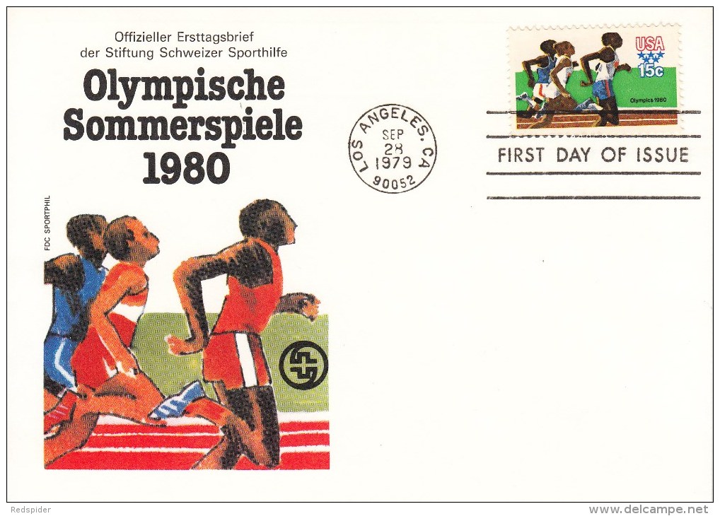 OLYMPISCHE SPIELE-OLYMPIC GAMES, USA, 1979, FDC / Special Cancellation !! - Estate 1980: Mosca