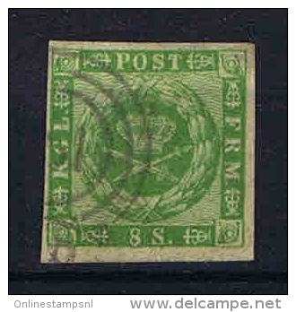 Denmark: 1858, Mi Nr 8 Used With Nice Margins - Usati