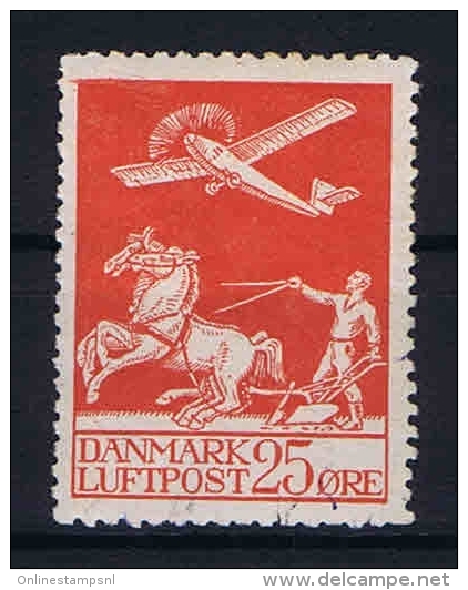 Denmark: Airmail 1925  Mi 145, Used - Luftpost