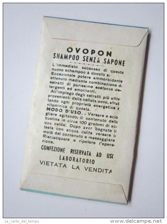 Bustina Nuova OVOPON Shampoo All'Uovo - Tocco Magico. Anni'50 - Productos De Belleza