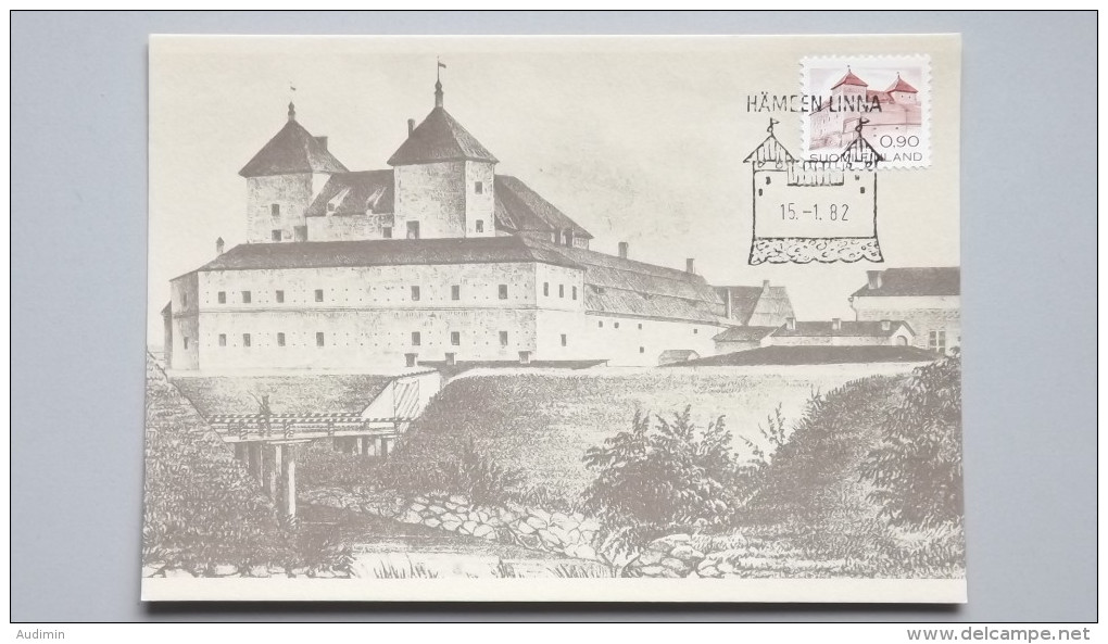 Finnland 891 Yt 855 Sc 627 Fa 898, Maximumkarte MK/CM, Orts-ESST, Burg Häme (erbaut Um 1260) - Tarjetas – Máximo