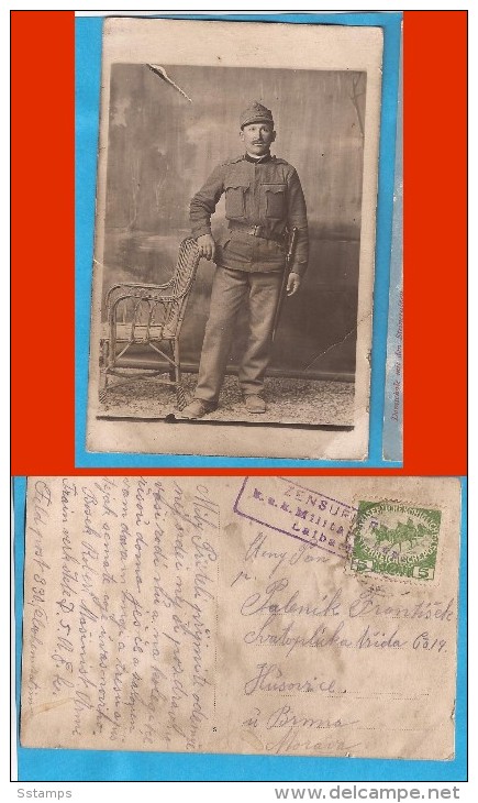 1915  ERSTE WELTKRIEG WW I AUSTRIA  SLOVENIJA SLOWENIEN  ZENSUR  LAIBACH LJUBLJANA  MILITARIA  POSTALCARD - WW1