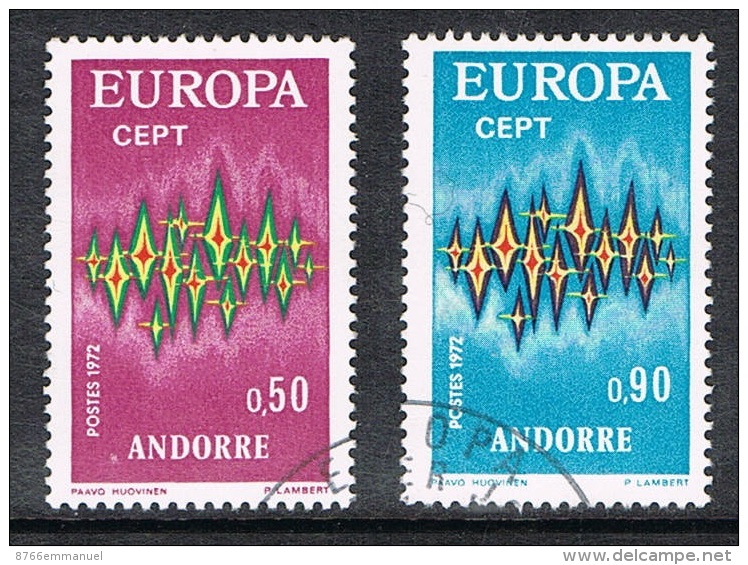 ANDORRE N°217 ET 218 - Oblitérés