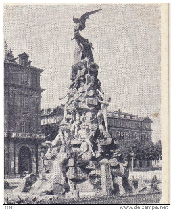 Cpa   Italie Turin Torino Piazza  Dello Statuto Monumento Del Frejus - Autres Monuments, édifices