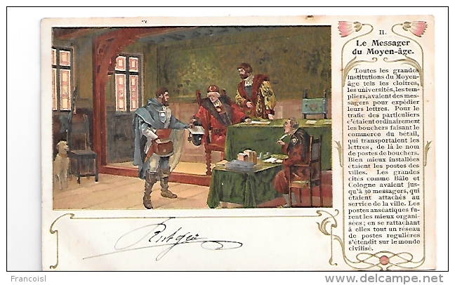 Le Messager Du Moyen-âge. 1902 - Postal Services