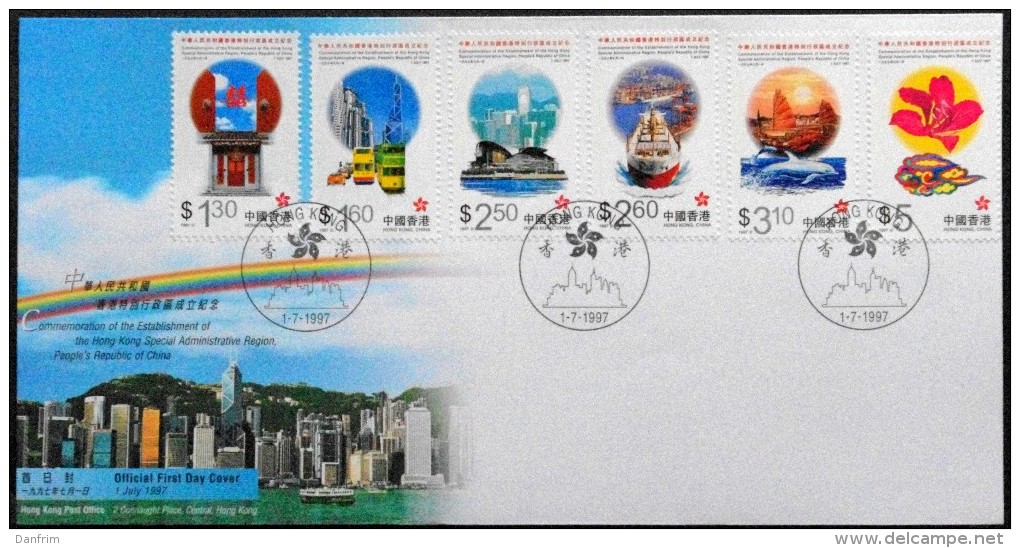 Hong Kong 1997 Minr.820-825 FDC ( Lot 3357 ) - FDC