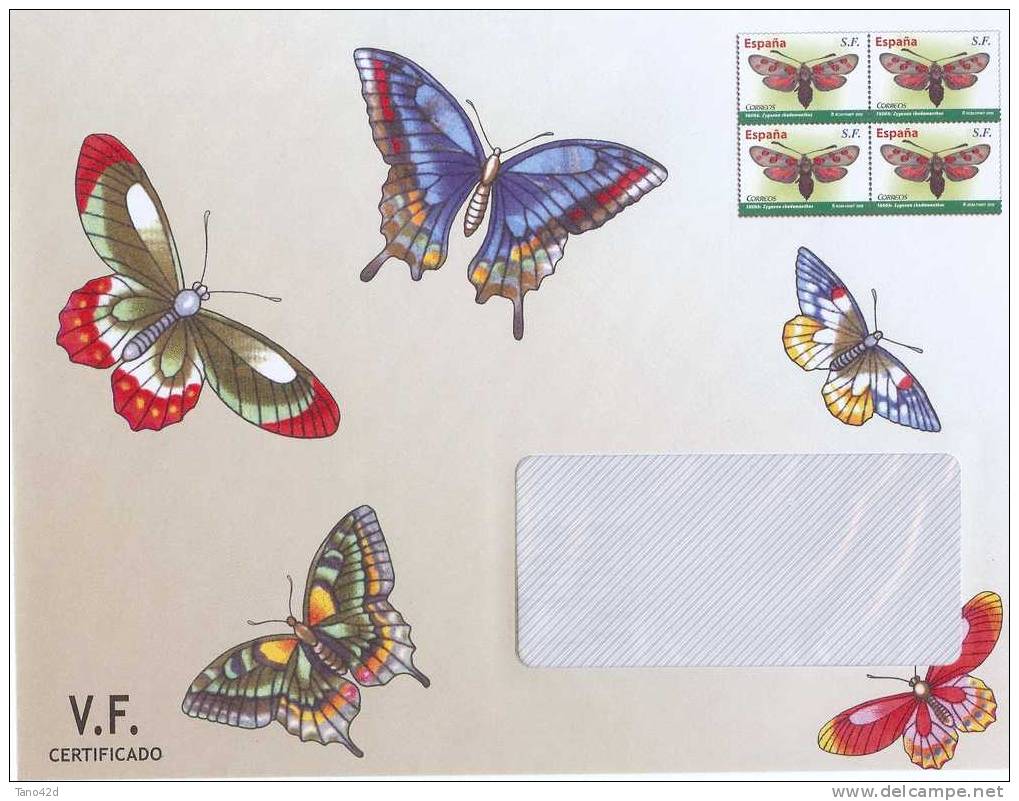 REF LHEN - ESPAGNE ENVELOPPE DE SERVICE NEUVE THEME PAPILLONS .DIMENSIONS 188 X 235 Mm - 1931-....