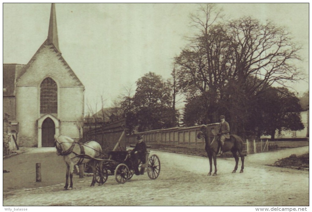 CPA Belgique - BOIS SEIGNEUR ISAAC - Vue De L´Eglise Et Du Château - Attelage   // - Eigenbrakel