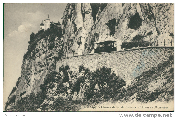 74 MONNETIER MORNEX / Chemin De Fer Du Salève Et Château De Monnetier / - Autres & Non Classés