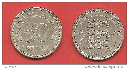 Estland Estonia Estonie 50 Senti Coin 1936 - Estonia