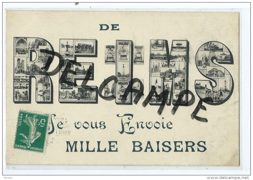 CPA - De Reims Je Vous Envoie Mille Baisers - Reims