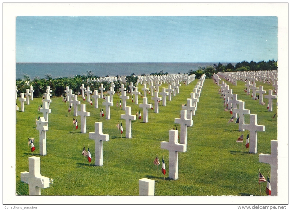 Cp, Militaria, Colleville - Saint-Laurent (14) - Cimetière Américain De Normandie - Cimiteri Militari