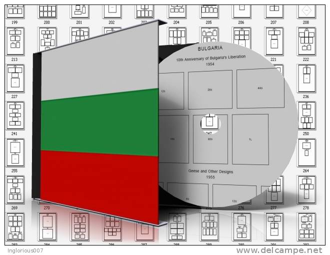 BULGARIA STAMP ALBUM PAGES 1879-2011 (656 Pages) - Engels