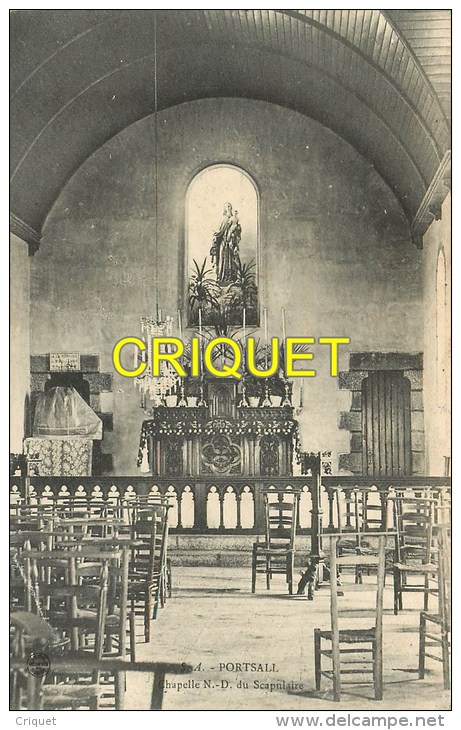 Cpa 29 Portsall, Chapelle N D Du Scrapulaire, Carte Pas Courante Affranchie 1907 - Autres & Non Classés