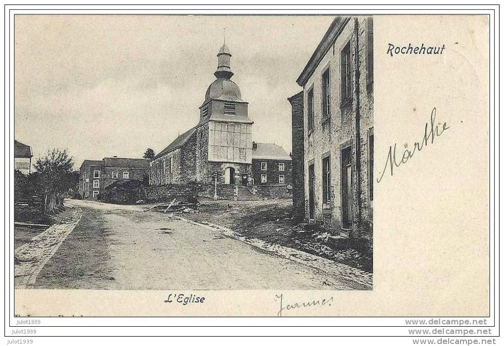 ROCHEHAUT ..-- L ´ Eglise .    Vers OISY , PETIT - FAYS ( Mr Paul THEMELIN) . Voir Verso . - Bouillon