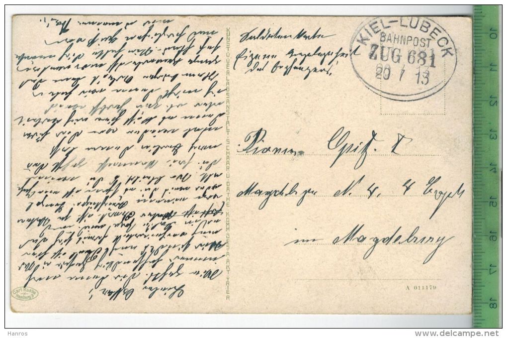 Malente Vom Kreutzen, 1913 -Verlag: Carl Raabe, Hamburg, FELD- POSTKARTE Ohne Frankatur, Mit Stempel - Malente-Gremsmuehlen