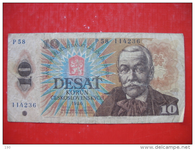 10 Korun - Czechoslovakia