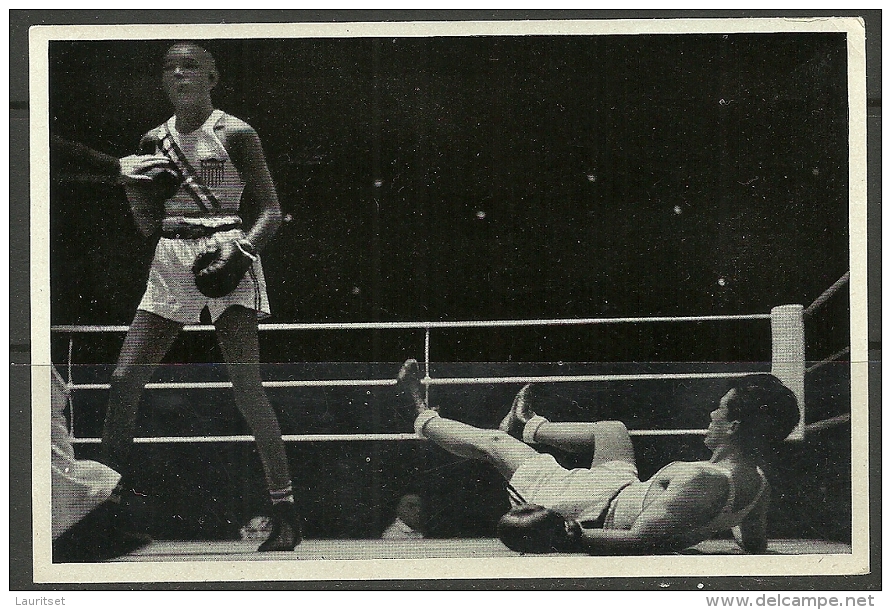 GERMANY 1936 Olympic Games Berlin Boxen Boxing Wilson & Larrazabal Sammelbild Nr. 132 - Sport