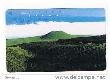 GIAPPONE  (JAPAN) - NTT (TAMURA)  -  CODE 110-011  VOLCANO ASO     - USED - RIF. 8475 - Volcanos