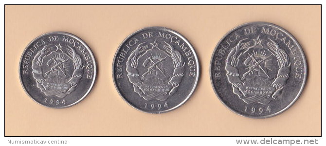 Mozambico 500 + 100 + 50 Meticais  1994 - Mozambico